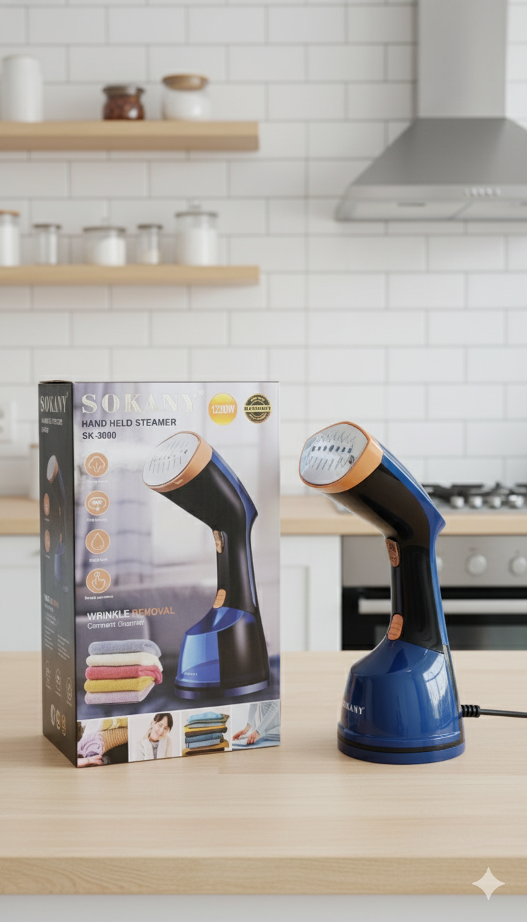 Plancha de Vapor Portátil Sokany | SK-3080| 1200w| 250ml|