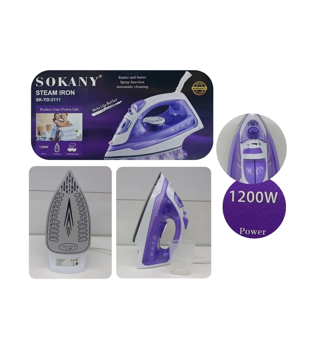 plancha de ropa SK-YD-2111 (1200W,180ML)