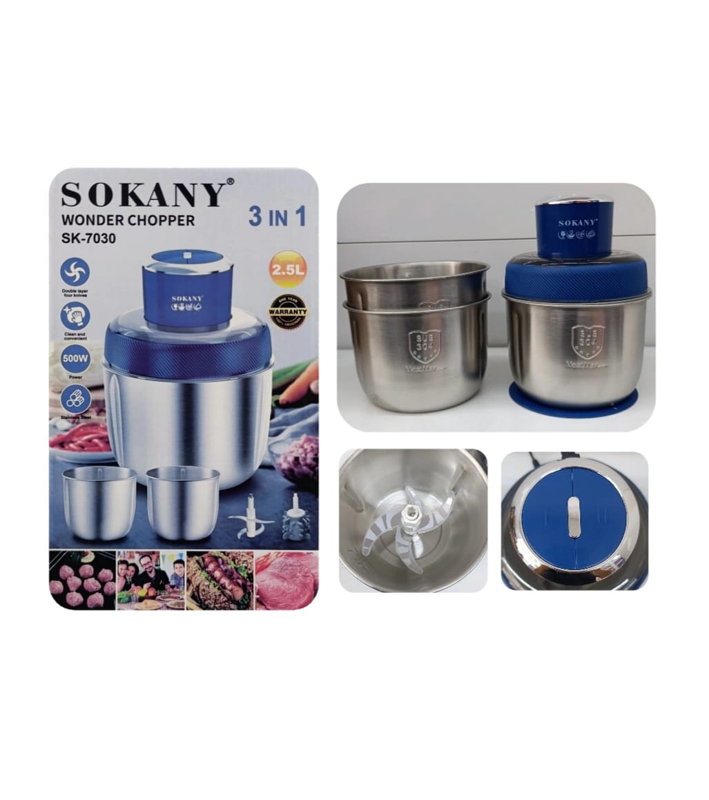 procesador de alimentos 3 EN 1 / 2.5L/ /SK-7030/ /500W/