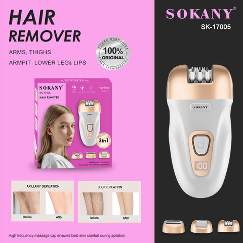 Removedor de Vello Multifuncional 3 en 1 Sokany | Sokany Costa Rica