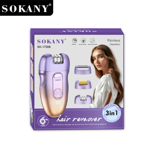 Removedor de Vello Multifuncional 3 en 1 Sokany SK-17006 | Sokany Costa Rica