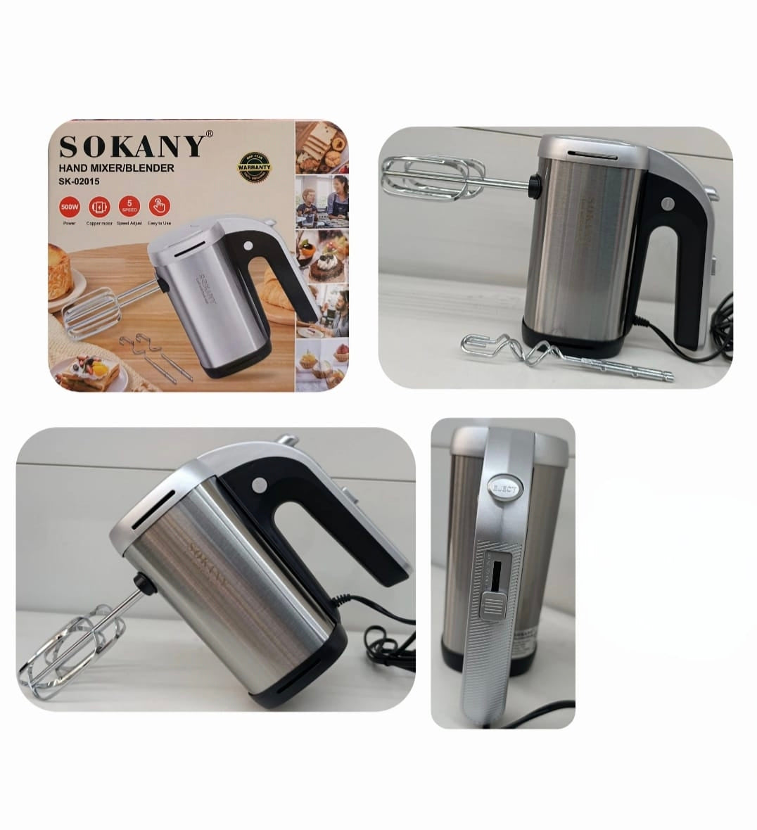 batidora de mano sk-02015 (500w)