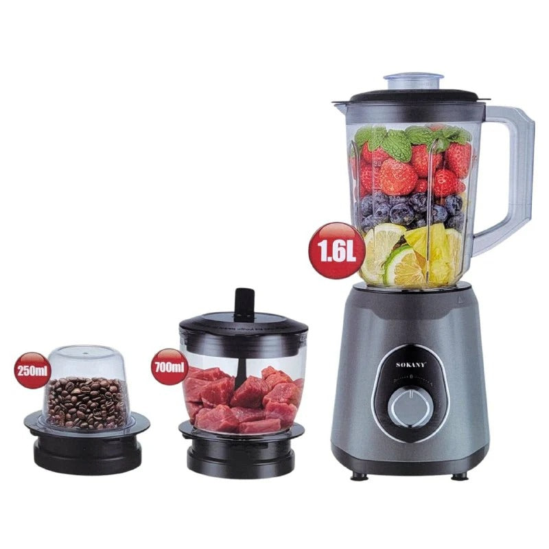 licuadora multiuso 1.6L, 3 en 1 /SK-03036/ /800W/