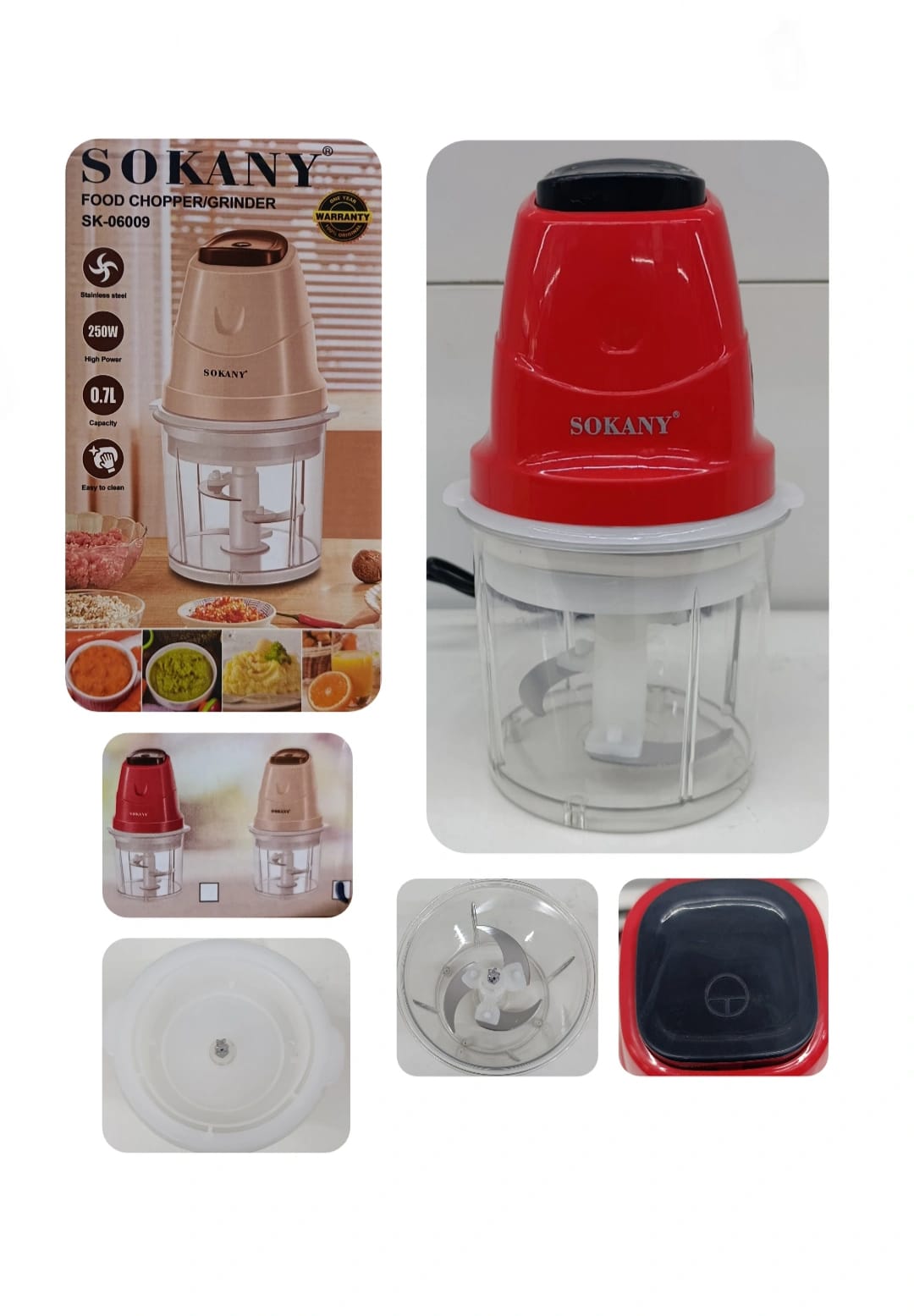 procesador de alimentos 0.7L /SK-06009/ /250W/