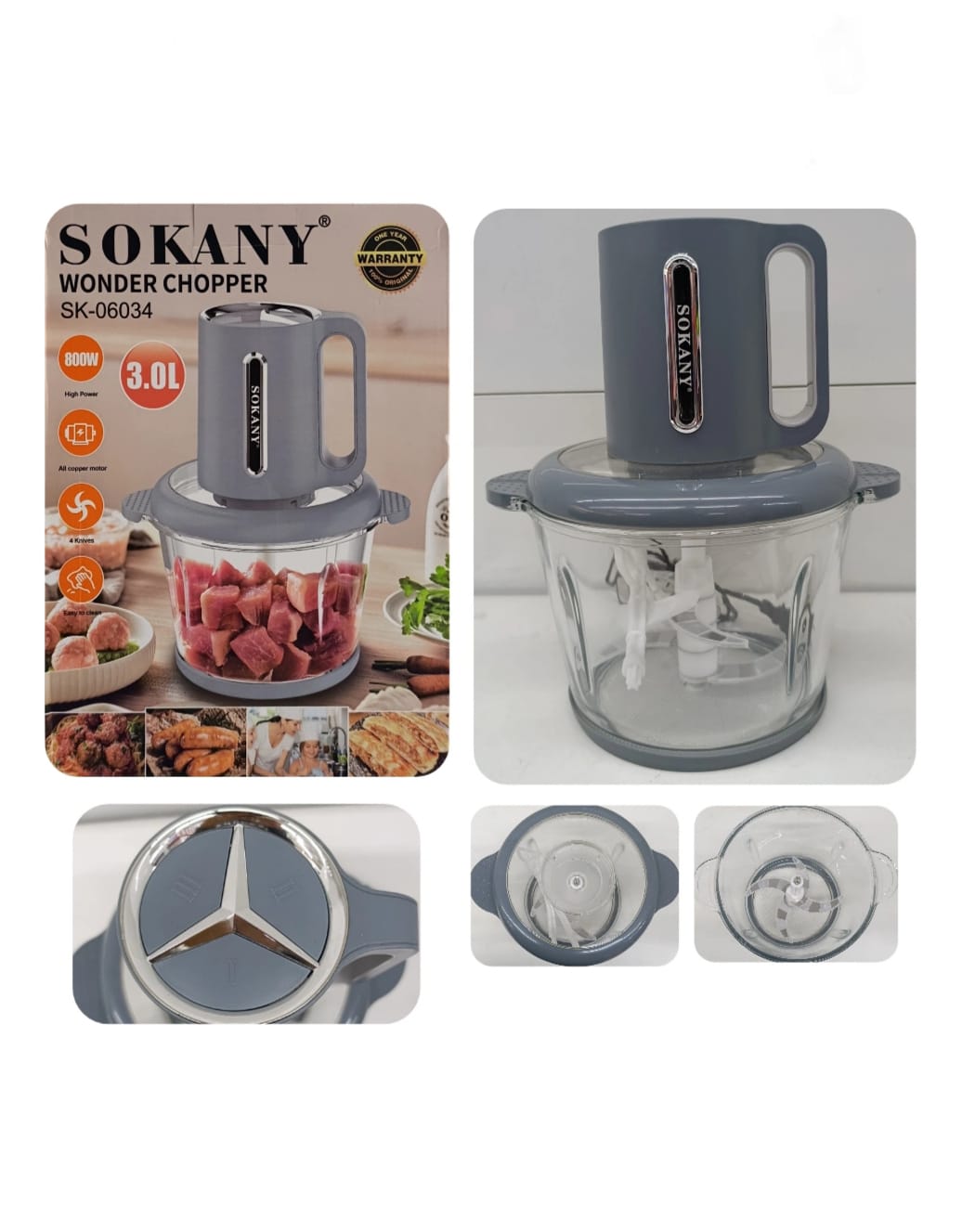 procesador de alimentos 3.0L /SK-06034/ /800W/