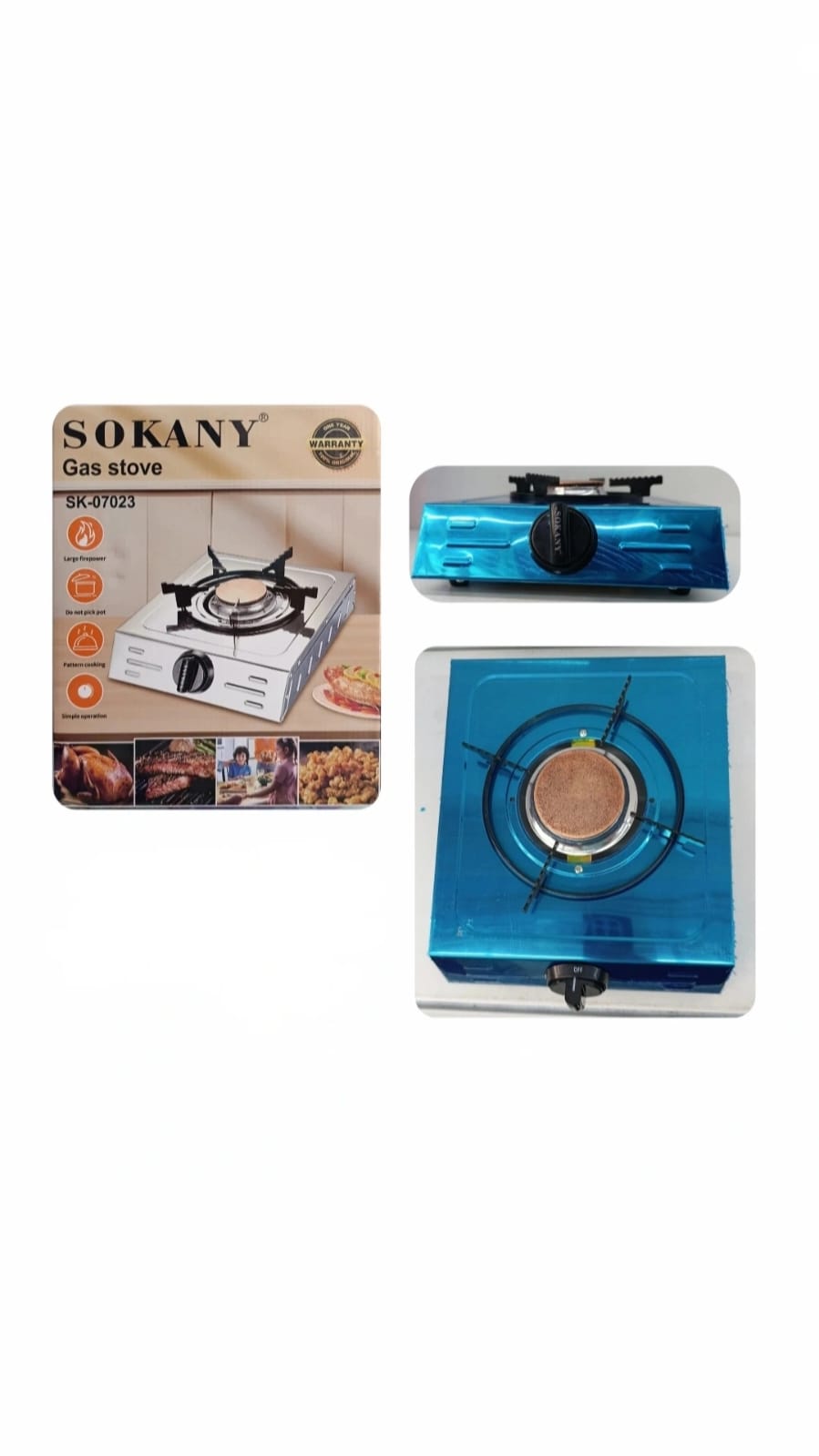 plantilla de gas 1 quemador SK-07023