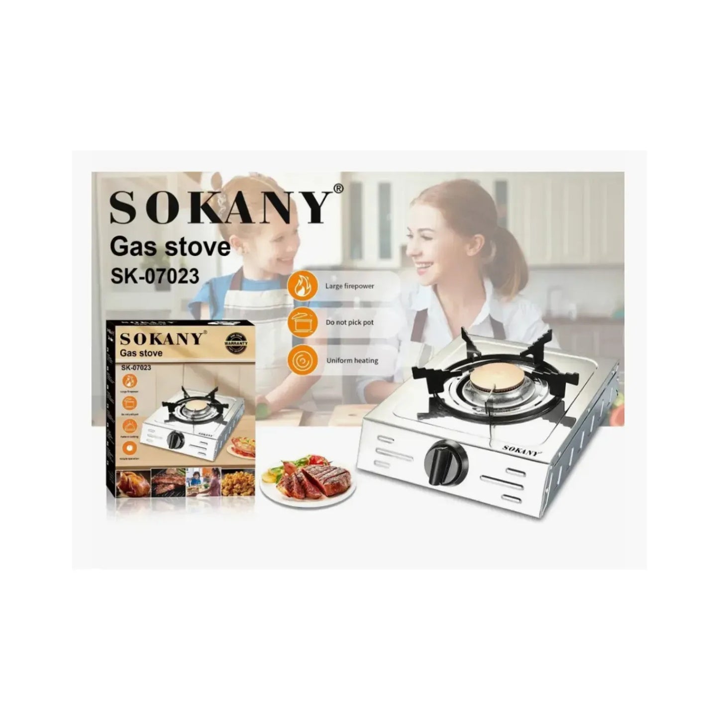 plantilla de gas 1 quemador SK-07023
