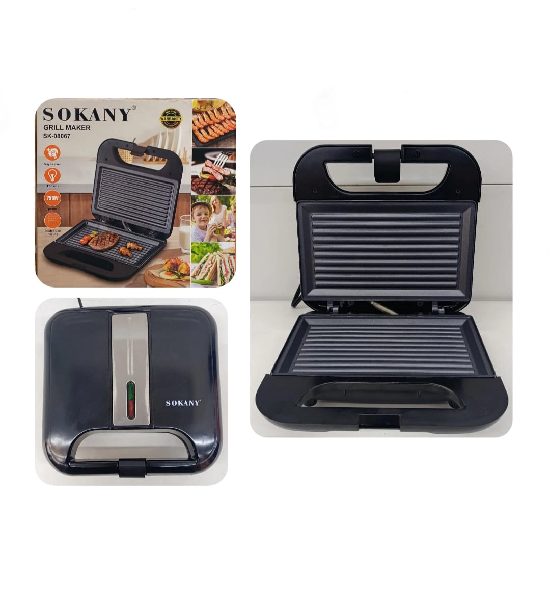 PARRILLA ELECTRICA SK-08067 (750W)
