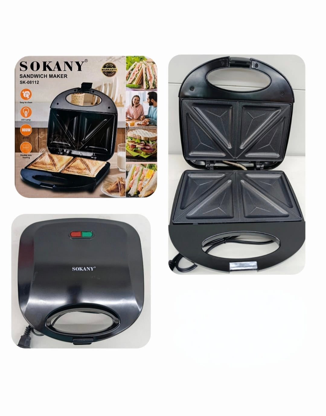 SANDWICHERA SK-08112 (800W)