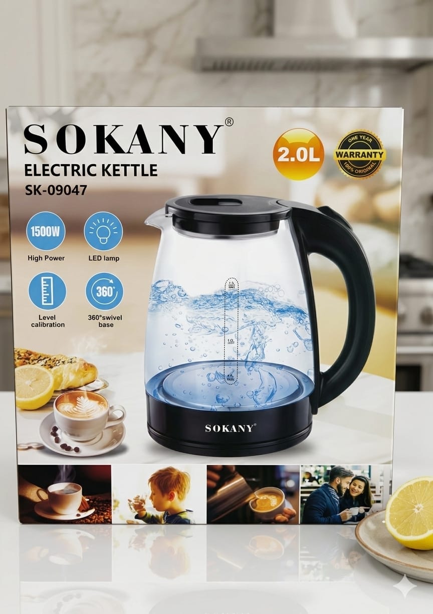 HERVIDOR DE AGUA 2.0L( SK 09047 )(1500W)