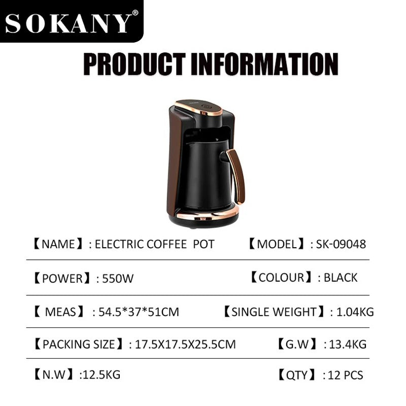CAFETERA ELECTRONICA 250ML /SK 09048/ (550W)