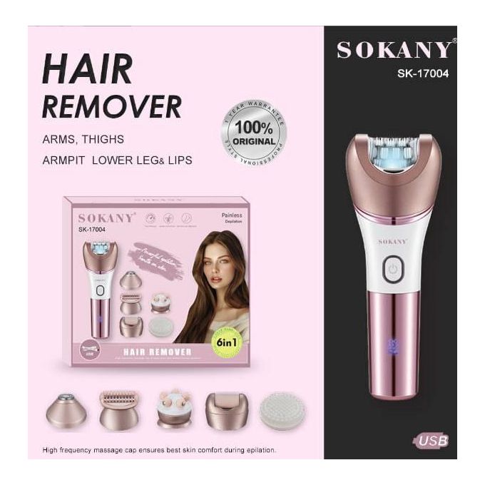 Removedor de Vello Multifuncional 6 en 1 Sokany SK-17004 | Sokany Costa Rica