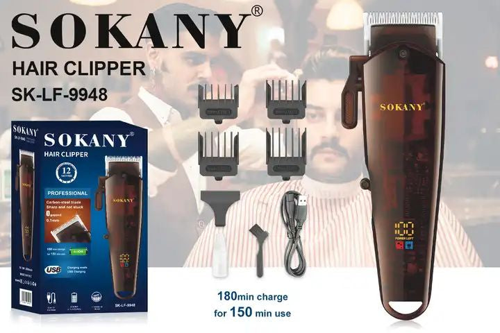 Máquina de Corte de Cabello Profesional Sokany SK-LF-9948 | Sokany Costa Rica