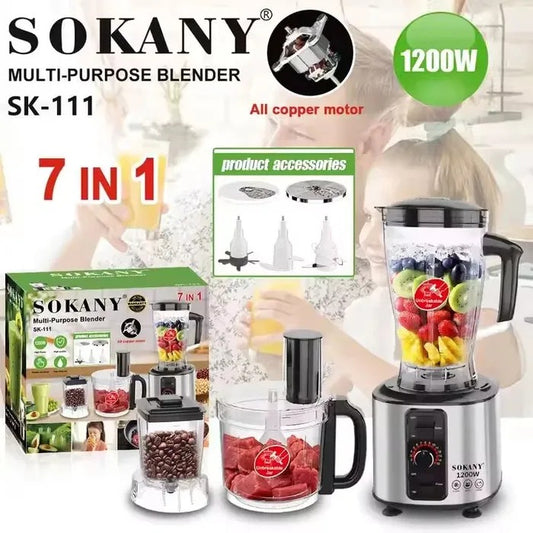 licuadora multiuso 2.5L,7 en 1 /SK-111/ /1200W/