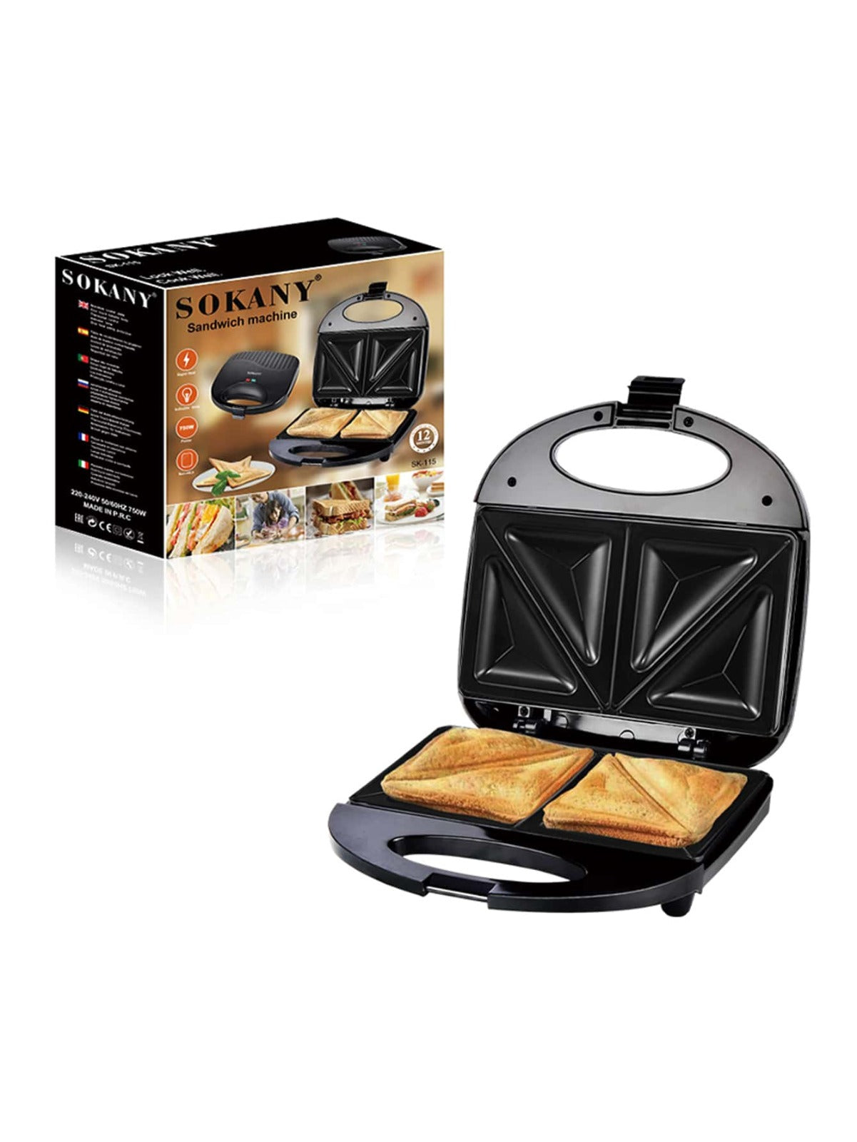 sandwichera sk-115 (750W)