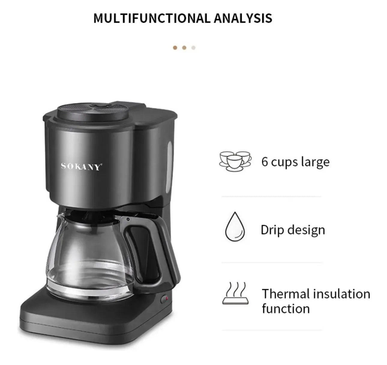 coffee maker sk-124 (650w)