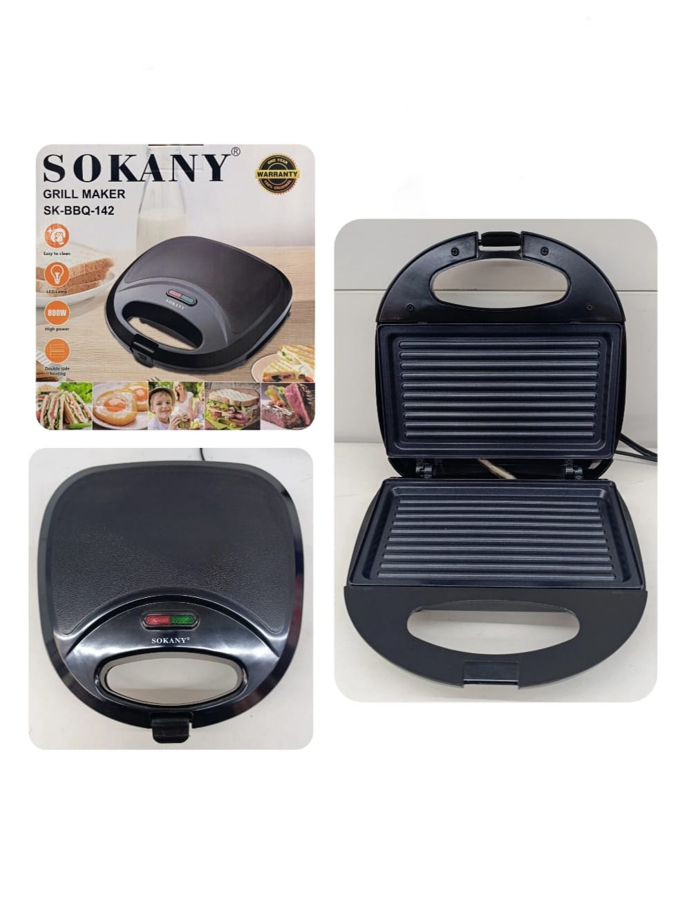 parrilla electrica SK-BBQ-142 (800W)