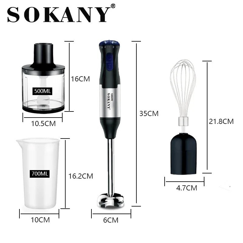 batidora de mano sk-1711-4 (1000w)