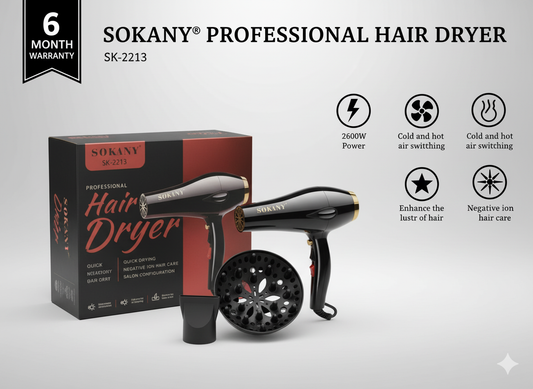 secadora de pelo sk-2213 (2600w)