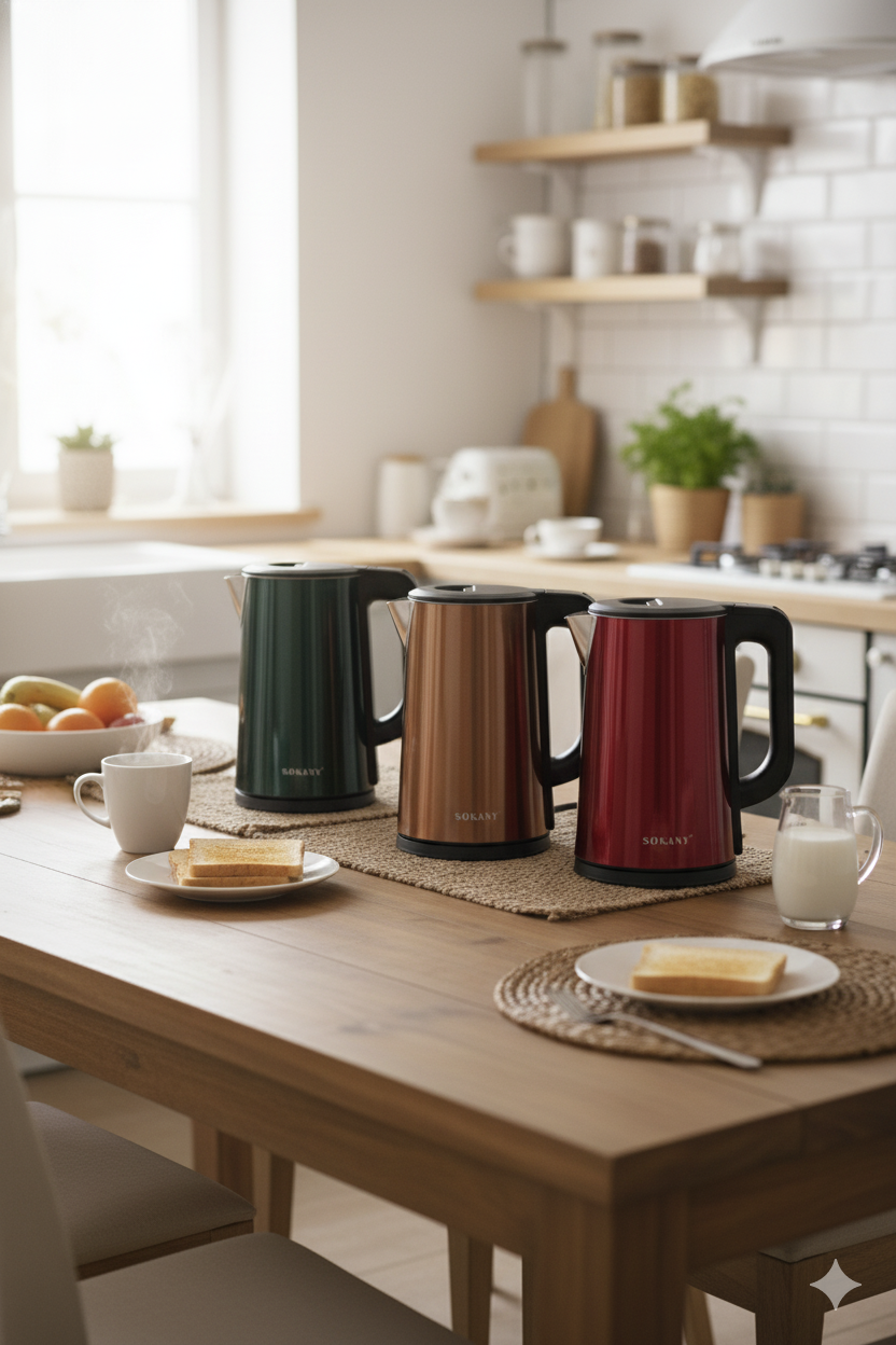 Hervidora de Agua SK-SH-1088 | Capacidad| estilo |eficiencia en tu cocina | 2.5 litros | 1200w |