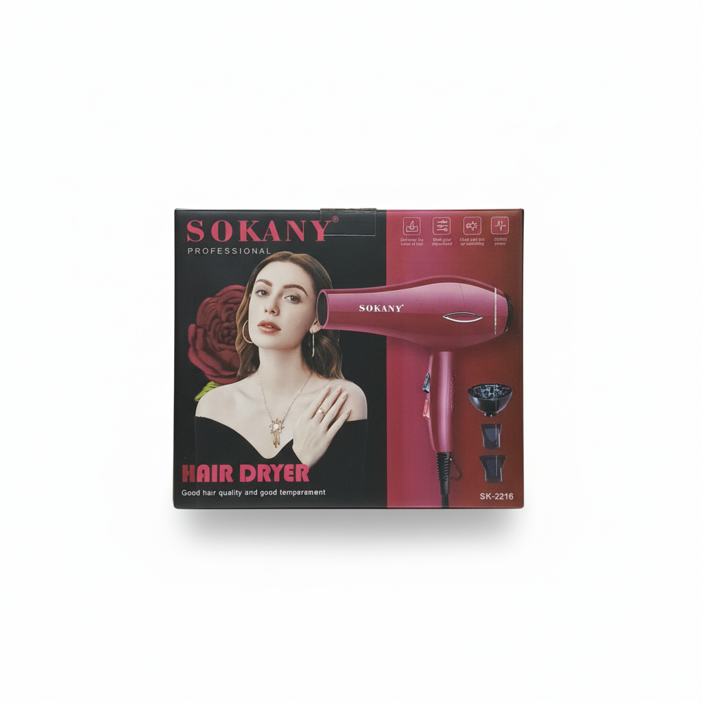 Secadora de Pelo Profesional |SK-2215|Potencia| control | acabado de salón| 2600w|