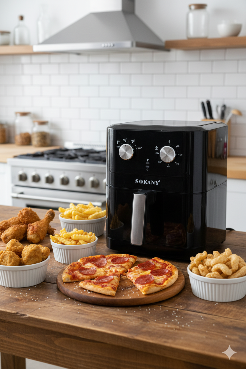 Freidora de Aire Sokany SK-10053 con Control Digital | Sokany Costa Rica