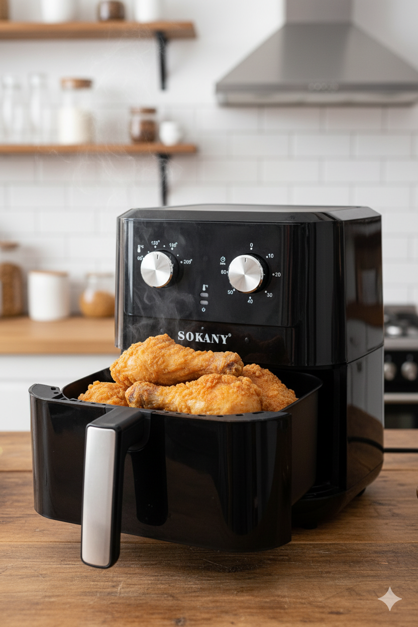 Freidora de Aire Sokany SK-10053 con Control Digital | Sokany Costa Rica