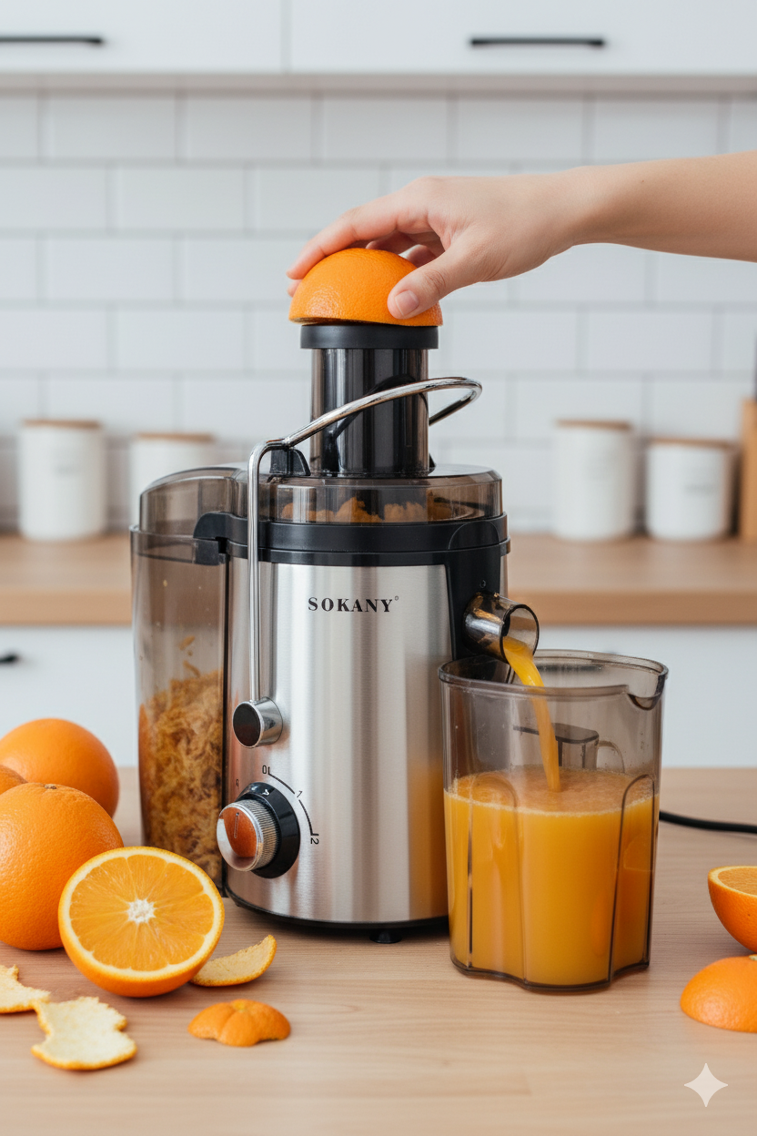 Extractor de Jugo Sokany SK-03009 | 1200W Eléctrico | Sokany Costa Rica