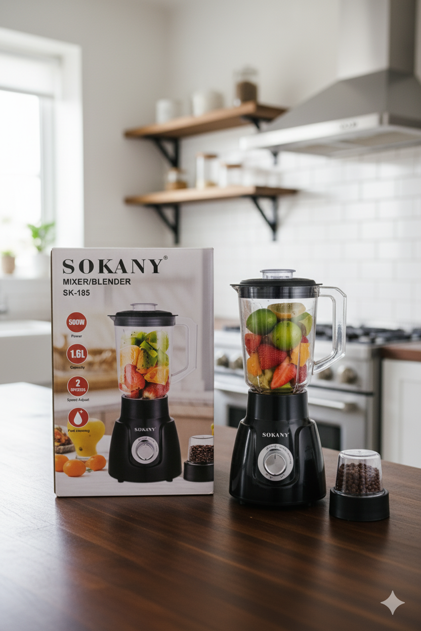 Licuadora Sokany |SK-185| 500w| 1.6L |