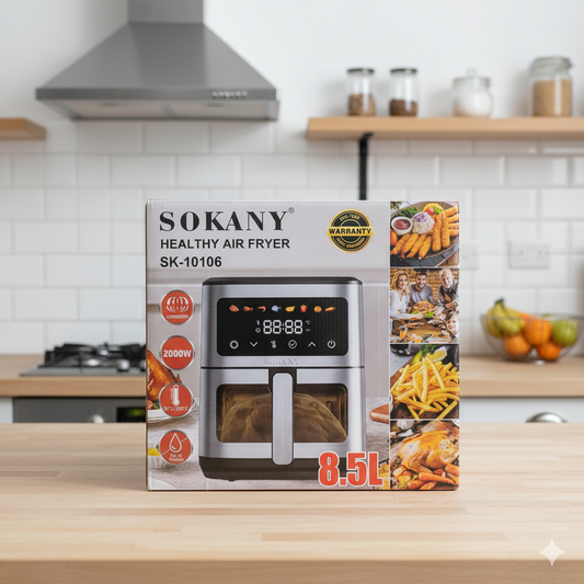 Freidora de Aire Sokany |SK-10106| Potencia| capacidad |8.5 litros | 2000w|