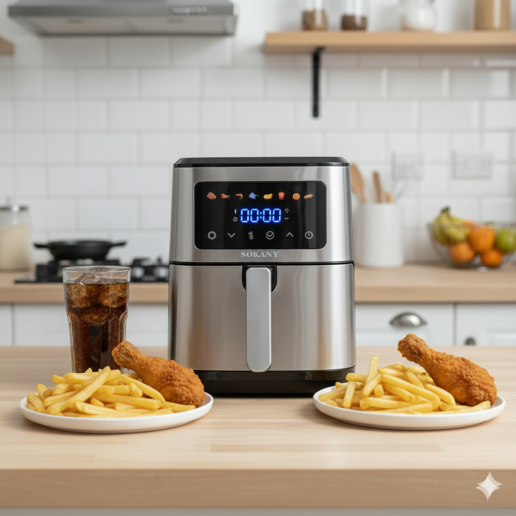 Freidora de Aire Sokany |SK-10106| Potencia| capacidad |8.5 litros | 2000w|