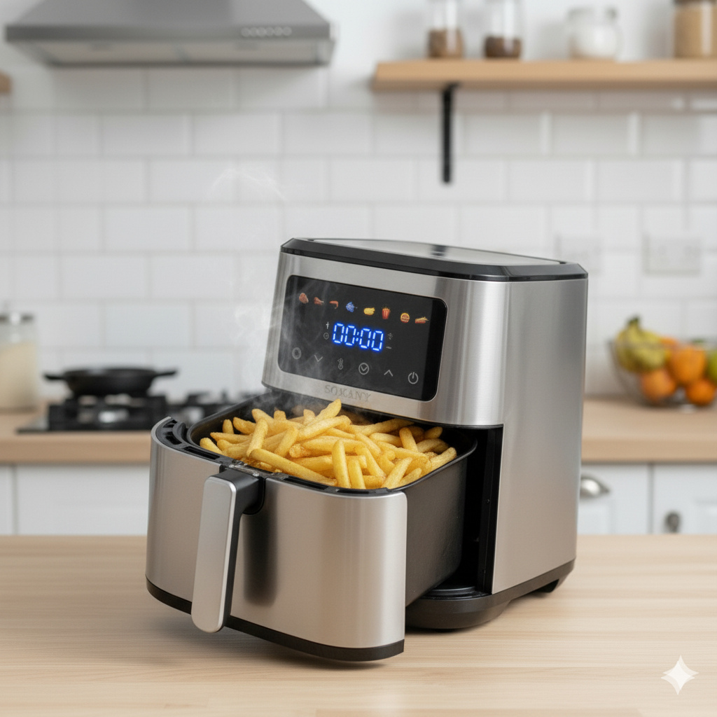 Freidora de Aire Sokany |SK-10106| Potencia| capacidad |8.5 litros | 2000w|