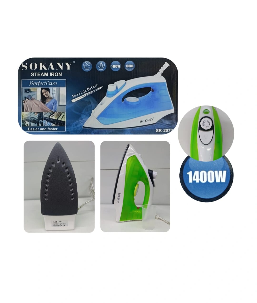 PLANCHA DE ROPA SK-2073 (1400W)