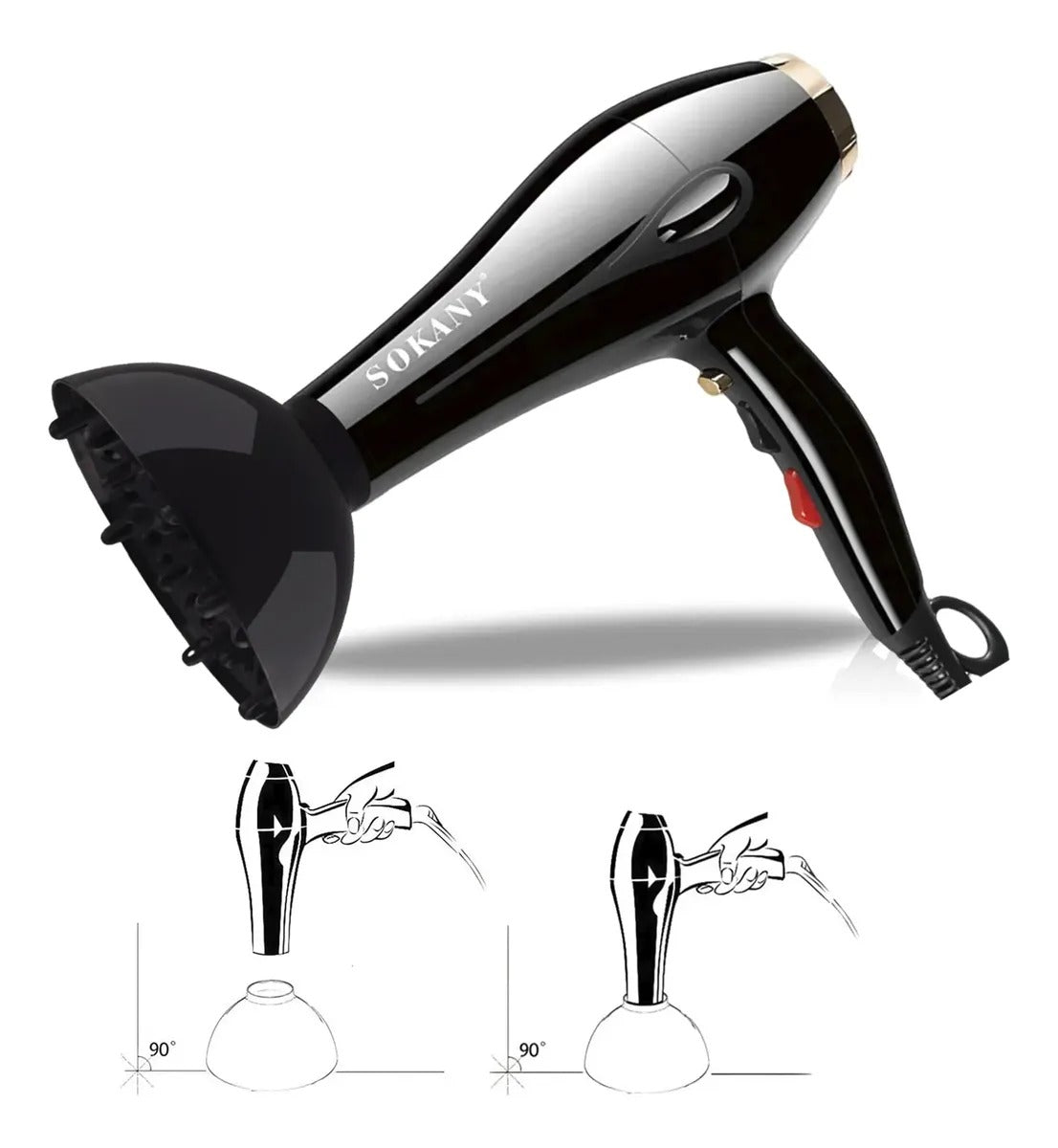 secadora de pelo sk-2213 (2600w)