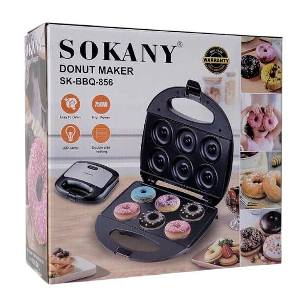 Máquina de Mini Donas Sokany SK-BBQ-856 — Diversión y sabor en casa con resultados profesionales.