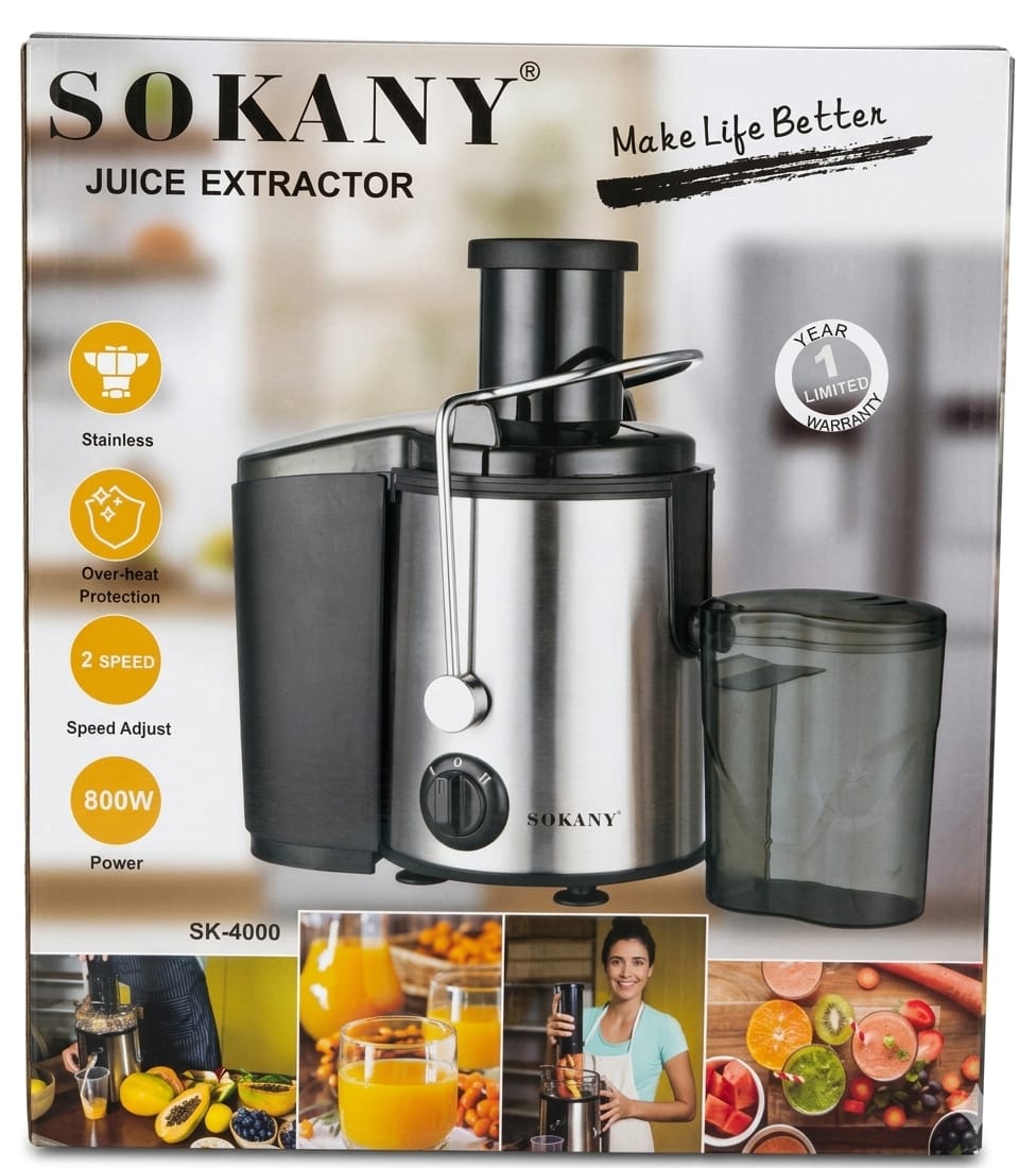 extractor de jugo sk-4000 (800w)