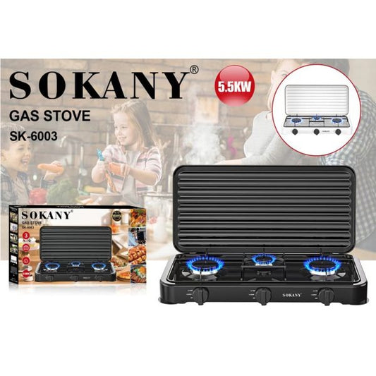 plantilla de gas 3 quemador SK-6003 /5.5KW/