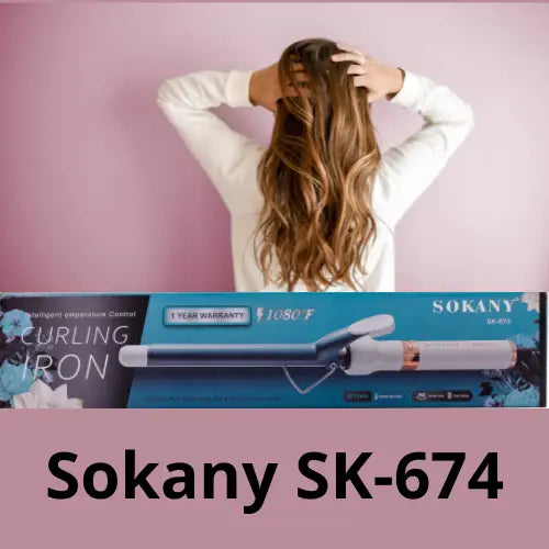 Rizador de Cabello Sokany SK-674 | 110V | Barril Profesional de Calor Rápido | Sokany Costa Rica
