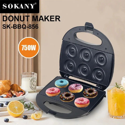 Máquina de Mini Donas Sokany SK-BBQ-856 — Diversión y sabor en casa con resultados profesionales.