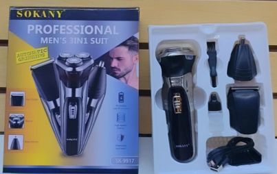 Máquina de Afeitado y Corte Multifuncional Sokany SK-9917 (3 en 1) | Sokany Costa Rica