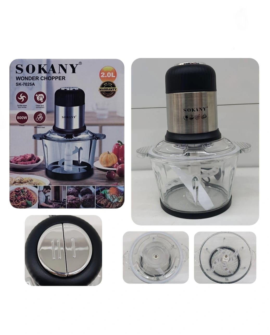 procesador de alimentos 2.0L /SK-7025A/ /800W/