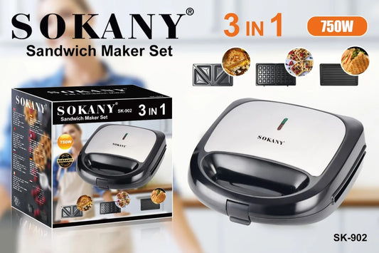 sandwichera /3 en 1/ SK-902 (750W)