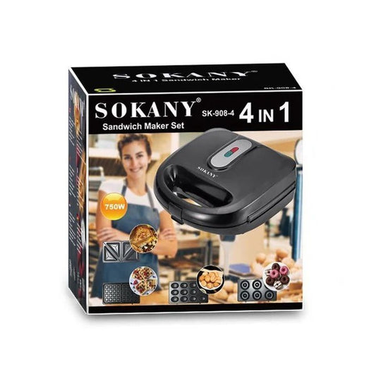 SANDWICHERA 4 EN 1  SK-908-4 (750W)