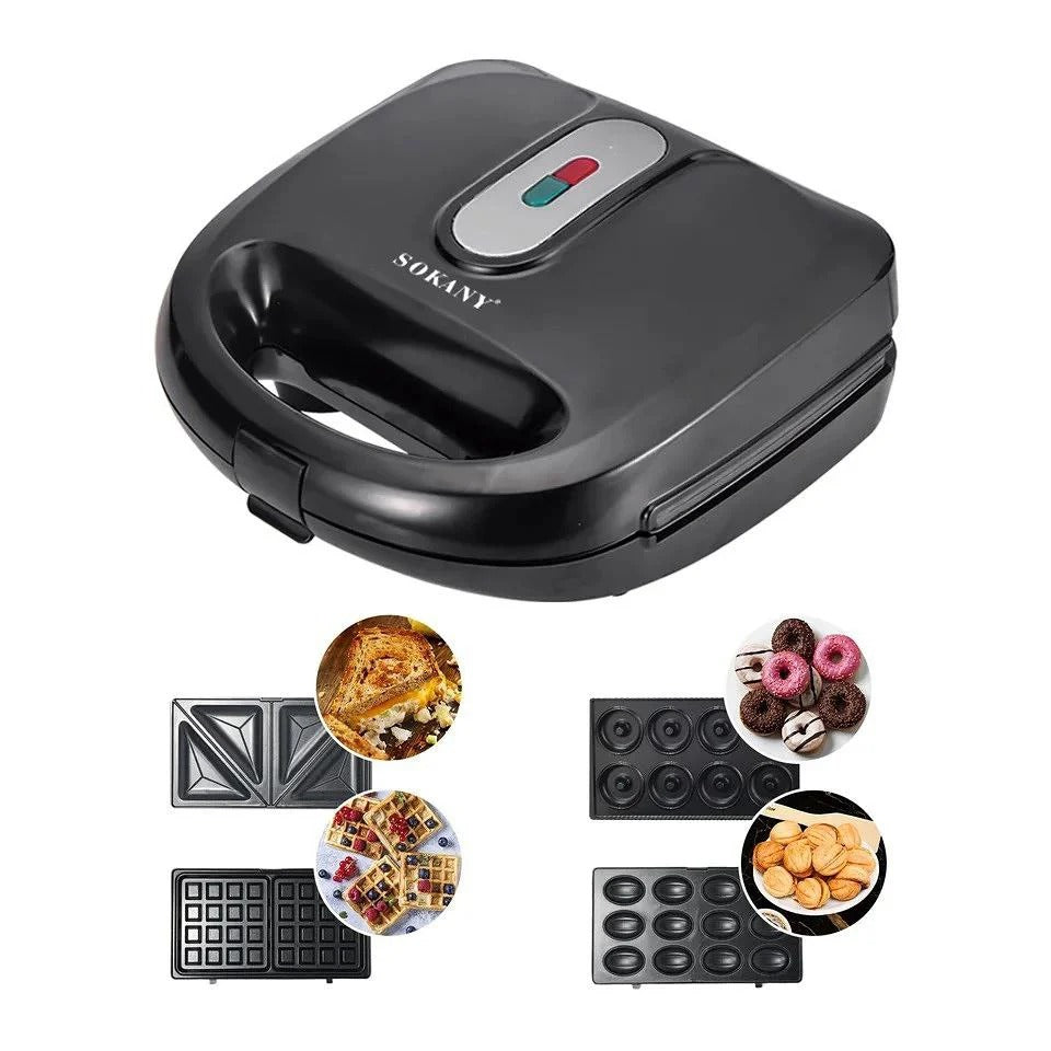 SANDWICHERA 4 EN 1  SK-908-4 (750W)