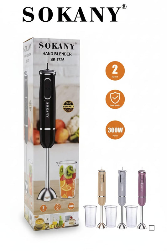 Batidora de Mano |SK-1726| Potencia| comodidad| precisión en cada preparación| 300w|