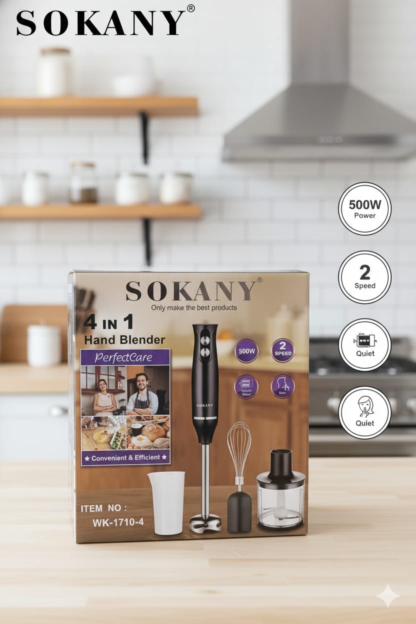 Sokany WK-1710-4| 4 en 1| potencia| versatilidad| resultados profesionales|