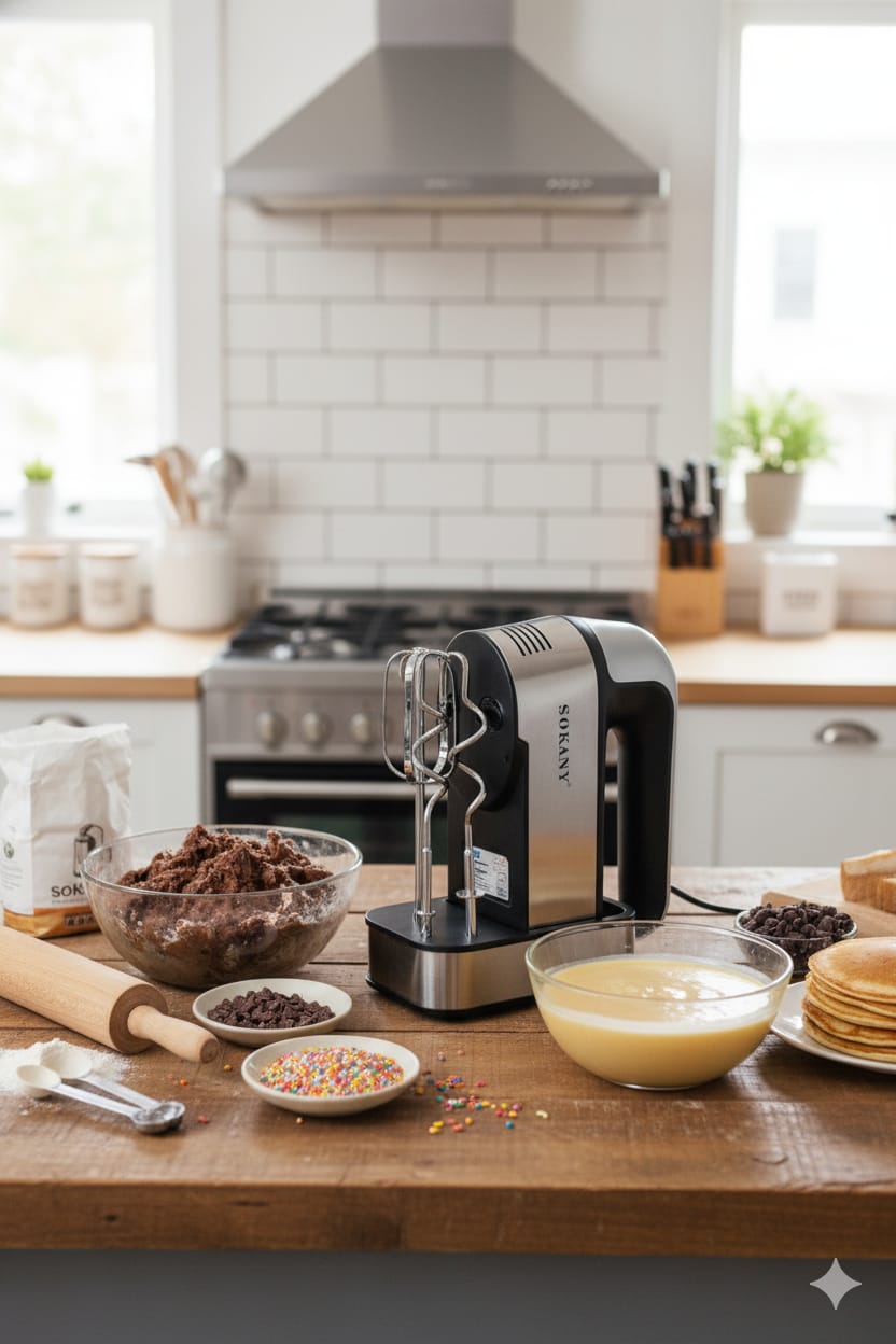 Batidora con Base| SK-6627| Potencia| estilo| control en cada mezcla|