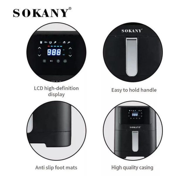 Freidora de Aire Sokany SK-ZG-8043 de 8 Litros 2000W | Sokany Costa Rica