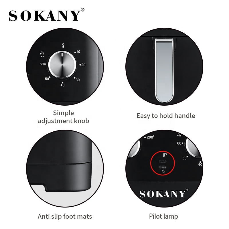 Freidora de Aire Sokany SK-10053 con Control Digital | Sokany Costa Rica
