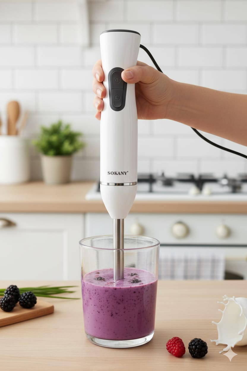 Batidora de Mano SK-02003|Potencia y comodidad| para un mezclado perfecto| 600w|